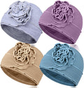 Bonnet doux pour femme — respirant, en coton, 4 pièces