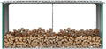 Abri de jardin en acier galvanisé pour stockage de bois - Disponible en vert, marron et anthracite