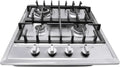 Table de cuisson encastrable à gaz 4 brûleurs pour gaz naturel et propane