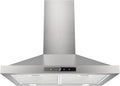 Hotte murale FIREGAS 60 cm en inox, 3 vitesses, 335 m³/h, commandes tactiles