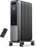 Radiateur à Huile Dreo 2000W, Chauffage Électrique Portable avec Thermostat, Sécurité Anti-basculement, Minuterie Intégrée