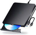 Graveur Blu-ray USB 3.0 externe, lecteur DVD Type-C pour PC Windows et Mac - Noir