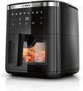 Friteuse à Air Bosch Série 6 XXL, 7,2L, 7 Programmes, Cuisson Rapide, Éclairage Intégré, Noire