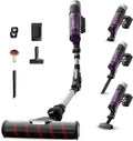 Aspirateur Balai sans Fil Rowenta X-Force Flex 9.60, 100 AW, 45 min Autonomie, Léger, Tube Flexible, Violet