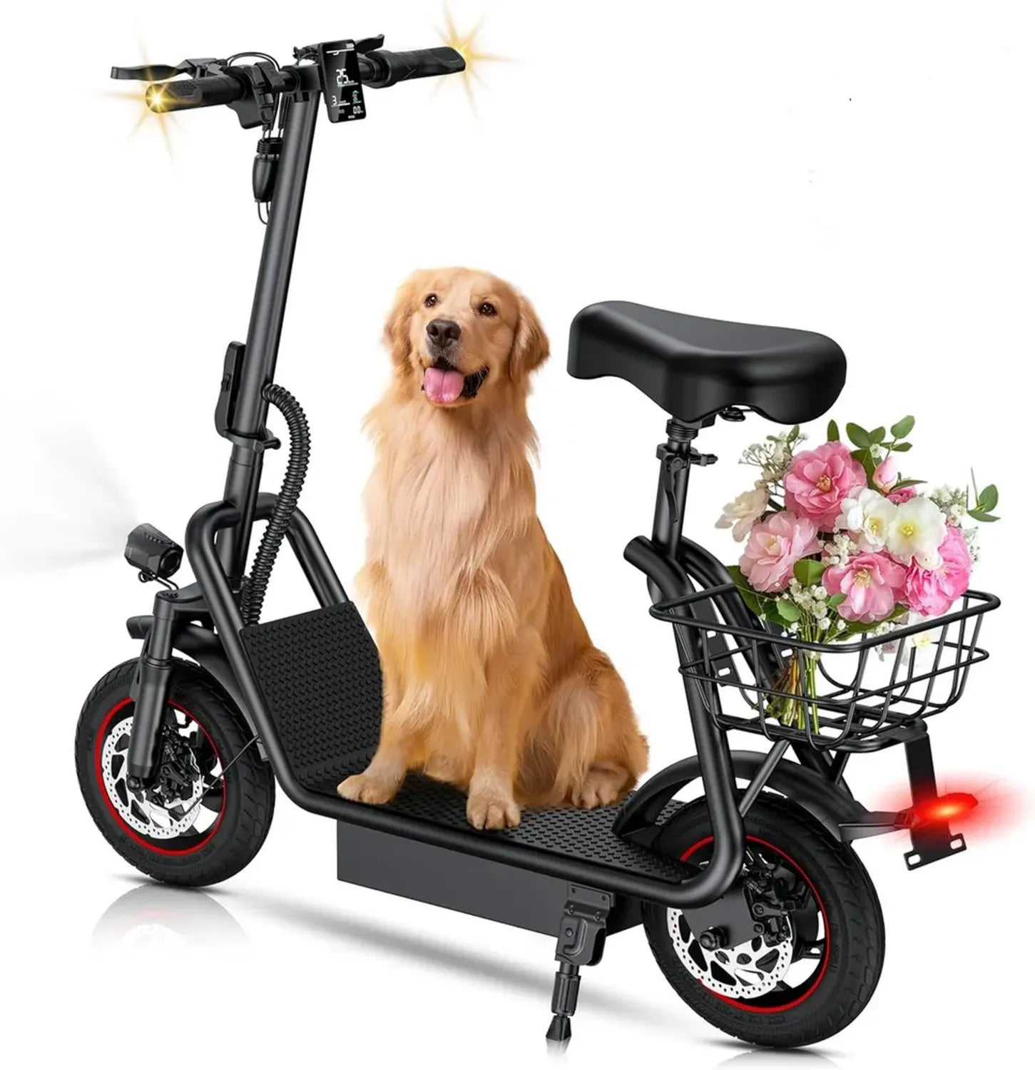 Trottinette Électrique Pliable 350W, Pneus 8,5', Autonomie 35 km, Vitesse 25 km/h, Frein à Tambour pour Adultes